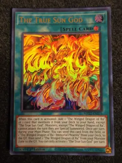 NM Yugioh MP22-EN275 The True Sun God ULTRA RARE 1ST EDITION - Image 1