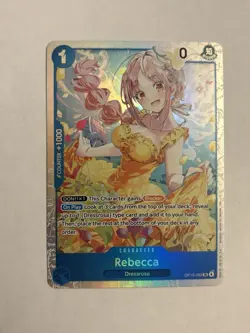 One Piece TCG Rebecca (OP15-053) SR Adventure on KAMI’s Island English NM - Image 1
