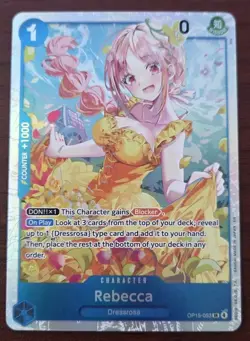 One Piece TCG Rebecca OP15-053 SR Adventure on KAMI’s Island English - Image 1