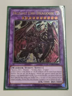 Destiny End Dragoon LODT-EN042 Ultimate Rare Yugioh Unlimited Edition Mint - Image 5