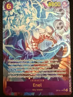 One Piece TCG - Enel (OP15-118) (Alt Art) SEC - Adventure on Kami's Island NM/M - Image 1