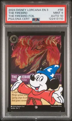 Lorcana Disney - The Firebird - Artist Signed Sketch - PSA - Image 1
