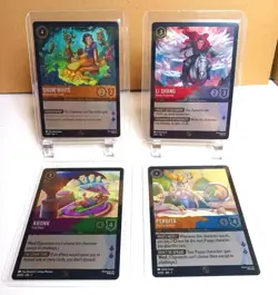 Disney Lorcana Archazia Island FOIL Promo Card Set of 4 Kronk Perdita Snow White - Image 1