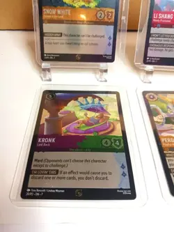 Disney Lorcana Archazia Island FOIL Promo Card Set of 4 Kronk Perdita Snow White - Image 3