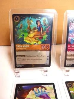 Disney Lorcana Archazia Island FOIL Promo Card Set of 4 Kronk Perdita Snow White - Image 5