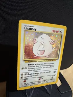 Pokemon TCG Chansey 3/102 Base Set Unlimited 1999 Holo Rare NM - Image 3