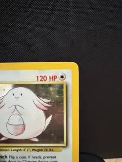 Pokemon TCG Chansey 3/102 Base Set Unlimited 1999 Holo Rare NM - Image 5