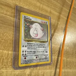 Pokemon Chansey 3/102 Base Set Holo Rare Vintage 1999 - Image 2