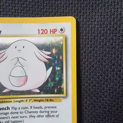 Chansey 3/102 LP Holo Base Set Pokemon TCG Card 1999 Rare - Image 4