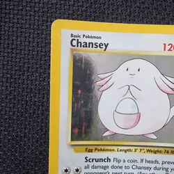 Chansey 3/102 LP Holo Base Set Pokemon TCG Card 1999 Rare - Image 5