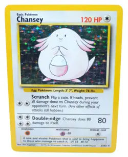 Chansey 3/102 Holo Rare Unlimited Base Set 1999 - Pokemon Card TCG (NM) - Image 1
