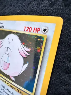 Chansey Base Set 3/102 Holo Rare - Vintage WotC Pokemon TCG LP - Image 3
