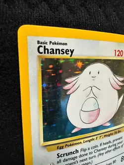 Chansey Base Set 3/102 Holo Rare - Vintage WotC Pokemon TCG LP - Image 4