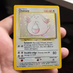 Pokemon TCG Chansey Base Set 3/102 Holo Unlimited Holo Rare - Image 1