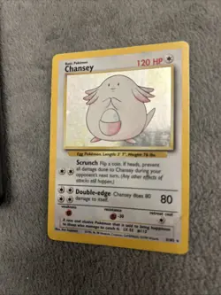 Pokemon TCG Chansey Holo Rare Card Base Set 3/102 - Image 3