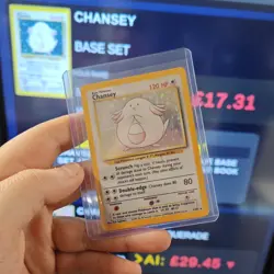 Pokemon TCG Chansey Base Set 3/102 Holo Rare MP - Image 1