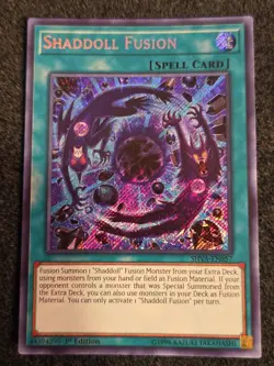 Yugioh Shaddoll Fusion SHVA-EN057 Secret Rare 1st Ed NM - Image 1