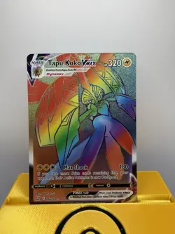 Pokemon Tapu Koko VMAX 166/163 SWSH Battle Styles Secret Rare Rainbow - Image 1
