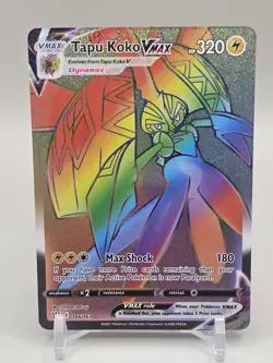 Tapu Koko VMAX (Secret) 166/163 Swsh05: Battle Styles Holo Rainbow Rare Pokemon - Image 1