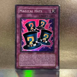 YuGiOh • Magical Hats • PSV-033 • Unlimited Holo Super Rare • MP - Image 1