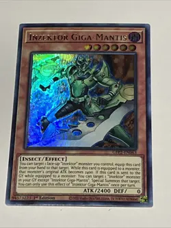 Yugioh! Inzektor Giga-Mantis - GFP2-EN063 - Ultra Rare - 1st Edition Near Mint, - Image 1