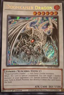 Yugioh! Doomkaiser Dragon - BLCR-EN081 - Secret Rare - 1st Edition English - Image 1