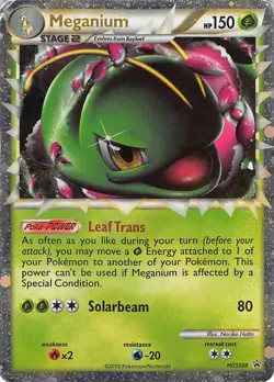 Meganium HGSS08 Promo HGSS Black Star Promos Pokemon Moderately Played - Image 1