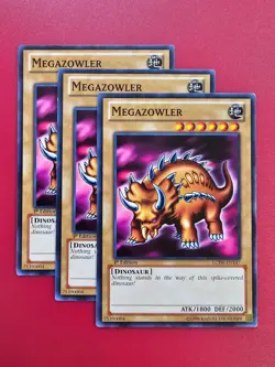 3x Yugioh LCJW-EN147 Megazowler Common 1st Edition LP Light Play x3 - Image 1
