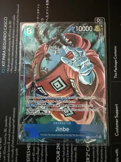 One Piece OP14-049 Jinbe SR Alt Art OP14 The Azure's Seven English NM - Image 1