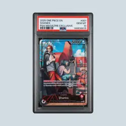 2025 One Piece OP09-001 Shanks PSA Magazine Exclusive Promo PSA 10 - Image 1