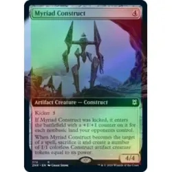 FOIL MYRIAD CONSTRUCT (EXTENDED ART) Zendikar Rising ZNR Magic MTG MINT CARD - Image 1