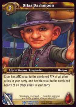 World of Warcraft TCG Silas Darkmoon - Darkmoon Faire Collector's Set 3/5 - Image 1