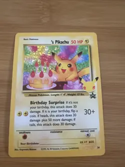 Pokemon Celebrations Classic Collection Birthday Pikachu 24/53 Stamped Holo NM - Image 1