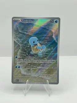 Pokemon Squirtle 170/165 Sv: Scarlet & Violet 151 Illustration Rare Holo 2023 - Image 2