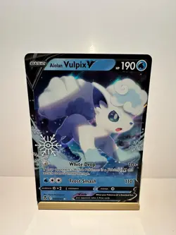 Alolan Vulpix V 033/195 Holo Miscellaneous Cards & Products Pokemon NM - Image 1