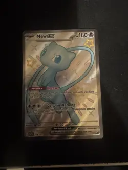 Mew ex 216/091 - Shiny Full Art - Paldean Fates Pokemon Card MINT - Image 1