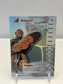 Score Entertainment Nappa Dragon Ball Z TCG Holo Power Card 185 English - Image 1