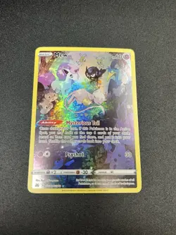 Mew GG10/GG70 Crown Zenith Galarian Gallery Full Art Holo Pokemon Card - NM - Image 2