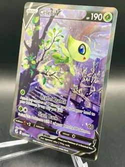 Celebi V 245/264 (Alt Art) Fusion Strike Ultra Rare Full Art Pokemon Card NM/M - Image 2