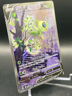 Celebi V 245/264 (Alt Art) Fusion Strike Ultra Rare Full Art Pokemon Card NM/M - Image 3