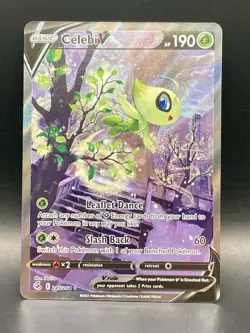 Celebi V 245/264 (Alt Art) Fusion Strike Ultra Rare Full Art Pokemon Card NM/M - Image 5