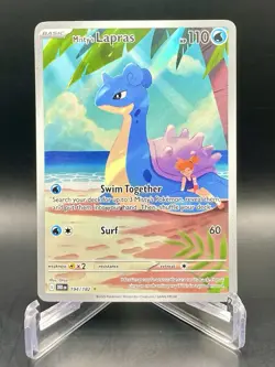 Misty's Lapras 194/182 Destined Rivals Illustration Rare Holo Pokemon Card NM/M - Image 1