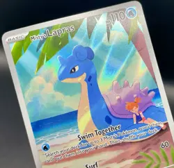 Misty's Lapras 194/182 Destined Rivals Illustration Rare Holo Pokemon Card NM/M - Image 3