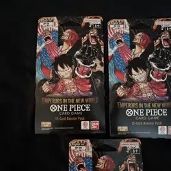 One Piece OP-09 Emperors In The New World 12-Card Sleeved Booster Pack Lot of 3 - Image 2