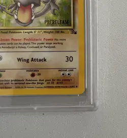 Aerodactyl 1st Edition RARE Prerelease POKEMON Card PSA 7 NM FOSSIL Holo 1/62 - Image 3