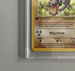 Aerodactyl 1st Edition RARE Prerelease POKEMON Card PSA 7 NM FOSSIL Holo 1/62 - Image 4