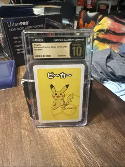 Pokemon Pikachu Old Maid Playing Card CGC 10 Pristine Japanese - Image 1