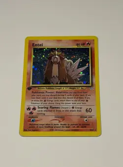 Entei 6/64 Neo Revelation 1st Edition Holo Rare Vintage Pokemon Card WOTC TCG LP - Image 1