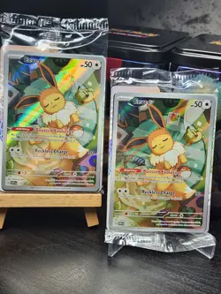 Pokemon TCG SVP Holo Eevee Promo Card Lot (2) 2025 English #173 Prismatic SEALED - Image 1