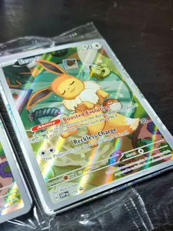 Pokemon TCG SVP Holo Eevee Promo Card Lot (2) 2025 English #173 Prismatic SEALED - Image 3